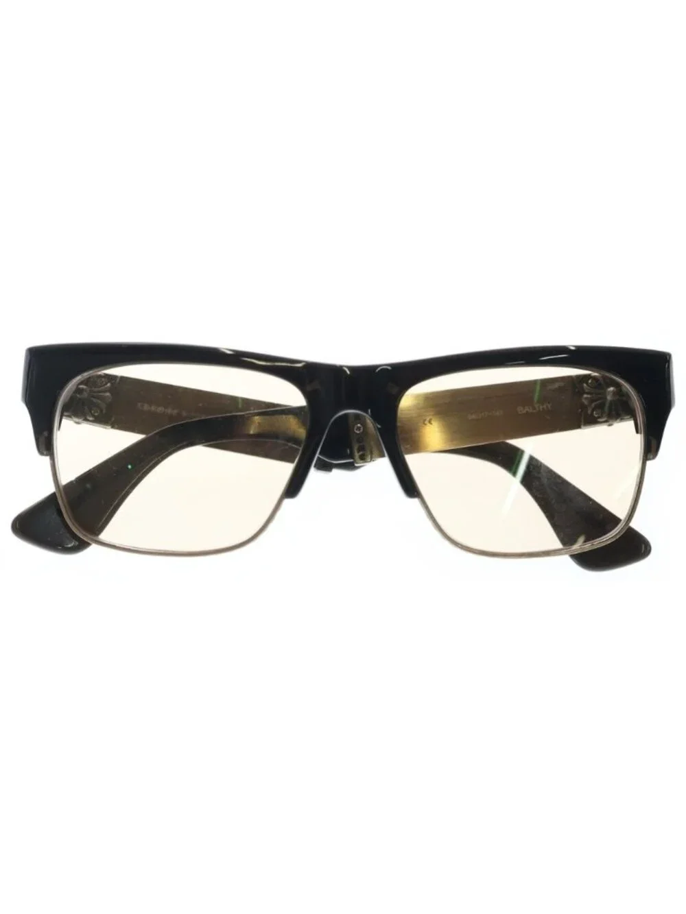 Chrome Hearts Balthy CH Sunglasses Silver Black Eyewear
